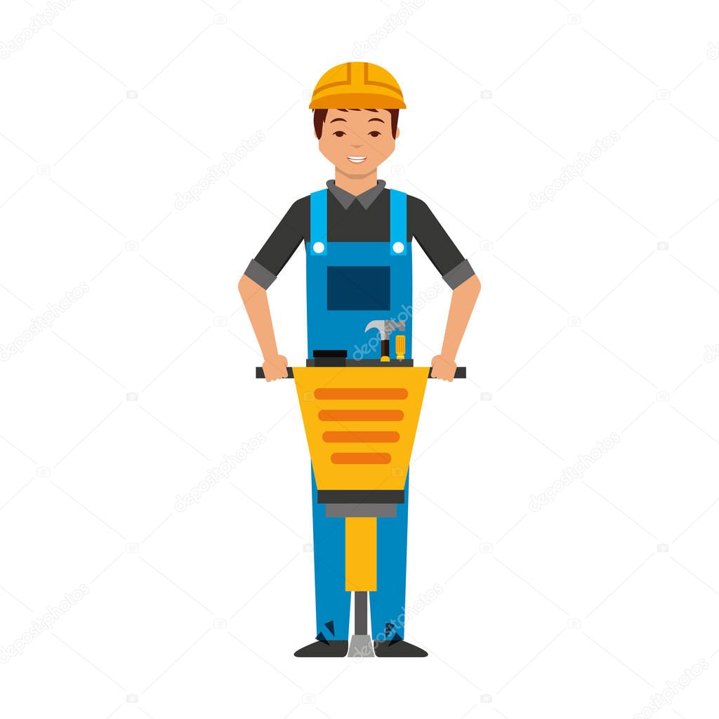 Construction professional avatar character