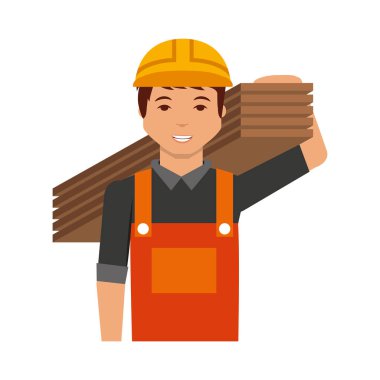 İnşaat profesyonel avatar karakter