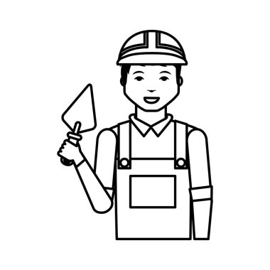 İnşaat profesyonel avatar karakter