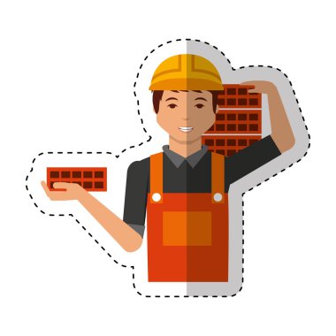 İnşaat profesyonel avatar karakter