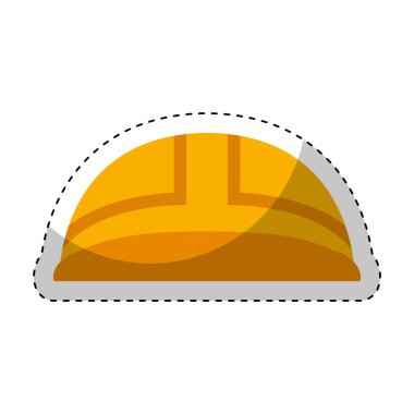 inşaat kask izole simgesi