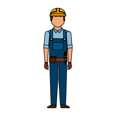 İnşaat profesyonel avatar karakter