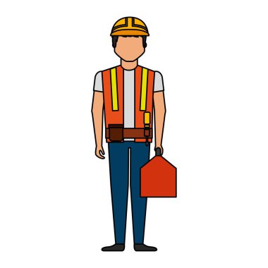 İnşaat profesyonel avatar karakter