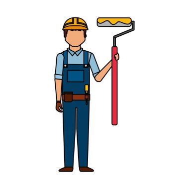 İnşaat profesyonel avatar karakter
