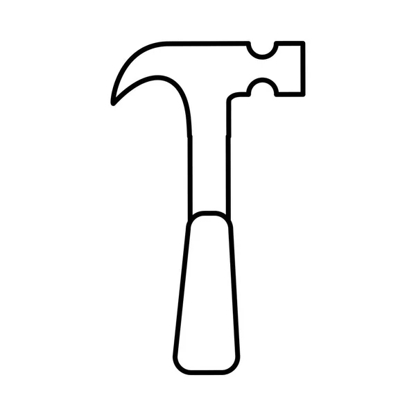 Izolované ikona nástroje kladivo — Stockový vektor