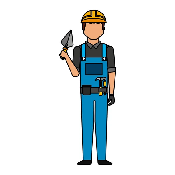 Stavební profesionální avatar postava — Stockový vektor
