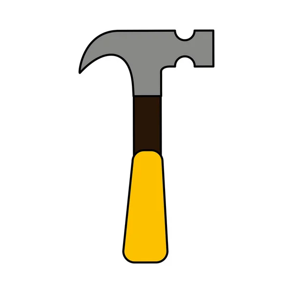 Izolované ikona nástroje kladivo — Stockový vektor
