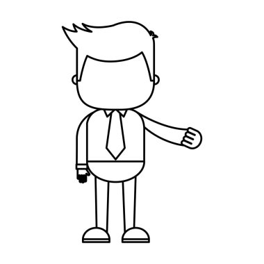 işadamı komik karakter simgesi