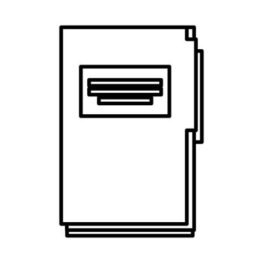 klasör belge izole simgesi