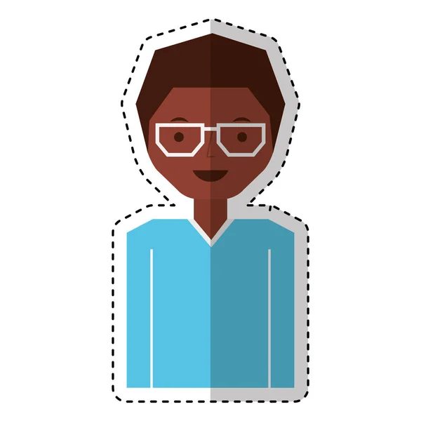 Jonge man avatar karakter — Stockvector