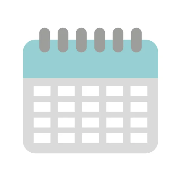 Rappel de calendrier avec loupe — Image vectorielle