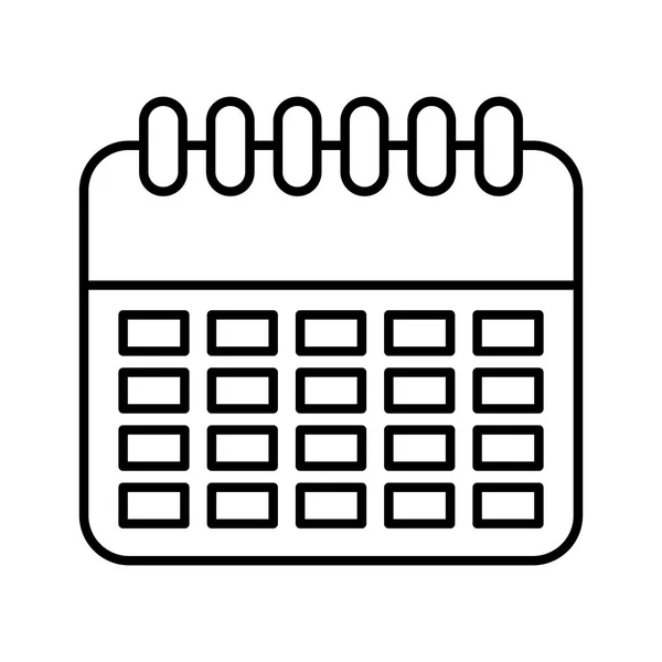 Připomínka kalendáře s lupou — Stockový vektor