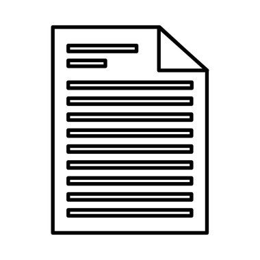 kağıt belge dosyası izole edilmiş simge