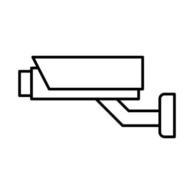 CCTV kamera izole simgesi