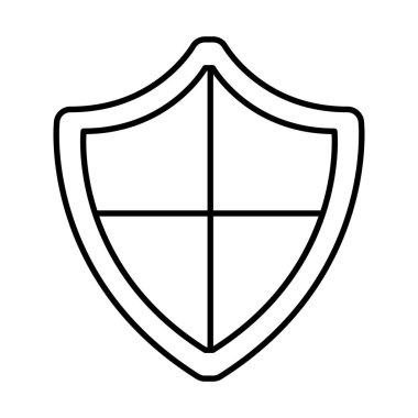 kalkan güvenlik izole simgesi