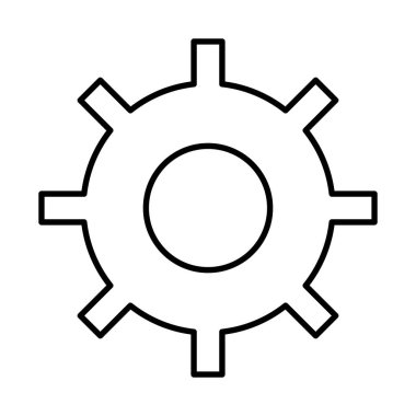izole simge ayarlama dişli