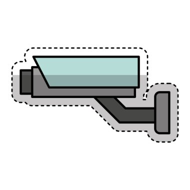 CCTV kamera izole simgesi