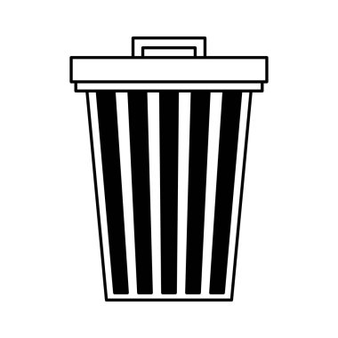 çöp kutusu izole simgesi