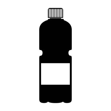 plastik şişe izole simgesi