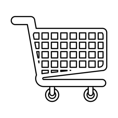 alışveriş sepeti izole simgesi