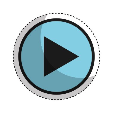 düğme izole simgesi oynamak