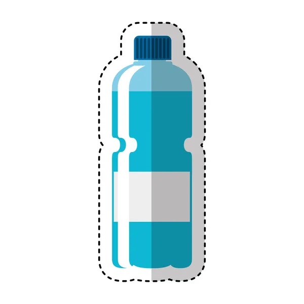 Plastikowa butelka ikona na białym tle — Wektor stockowy