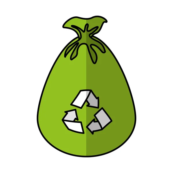 Müllsack isoliert Symbol — Stockvektor