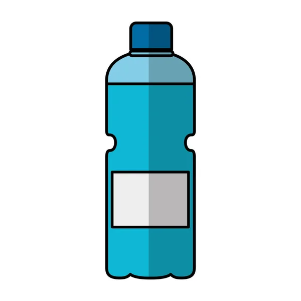 Plastikflasche isoliert Symbol — Stockvektor