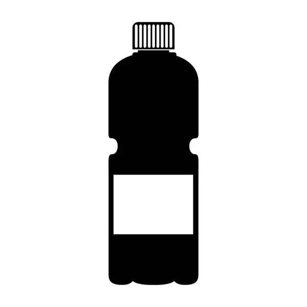 Plastik şişe izole simgesi — Stok Vektör