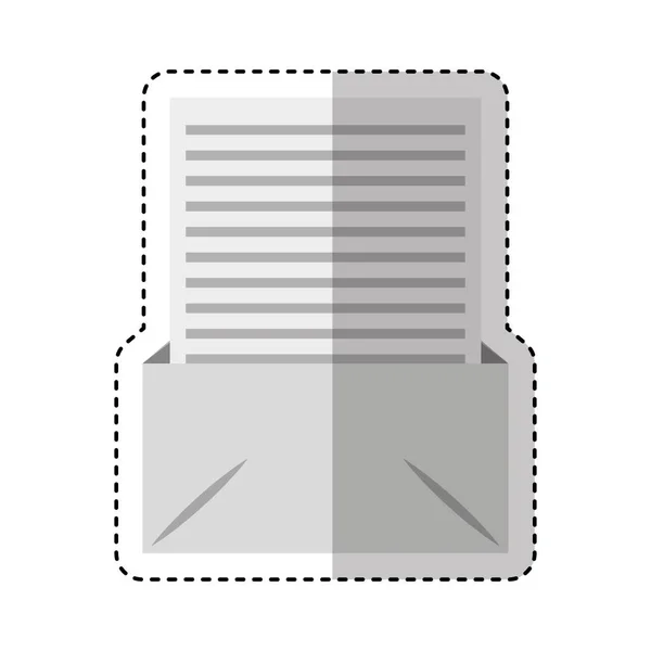 Geïsoleerde postpictogram envelop — Stockvector