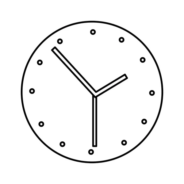 Ikona na białym tle zegar czasu — Wektor stockowy