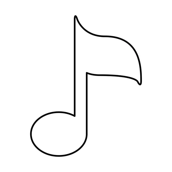 Music note isolated icon — стоковый вектор