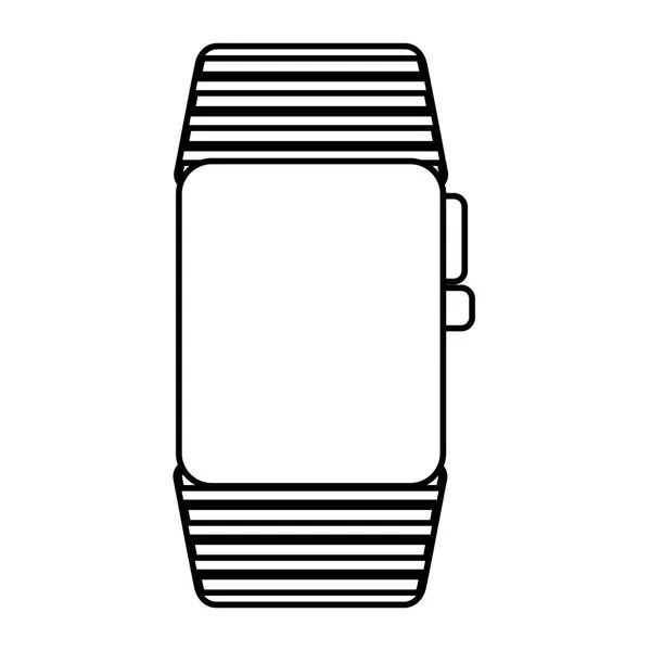 SmartWatch isolerade gadgetikonen Stockvektor