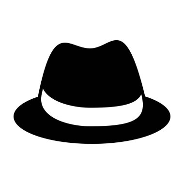 Beyefendi şapka izole simgesi