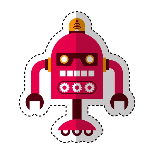 Elektrikli robot avatar karakter — Stok Vektör