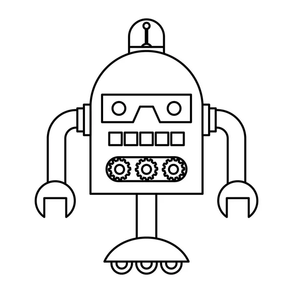 Elektrische robot avatar karakter — Stockvector