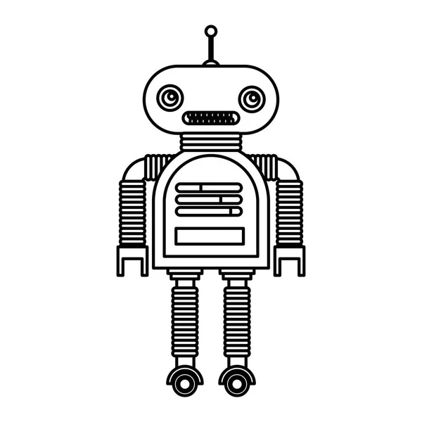 Electric robot avatar character — Stock Vector