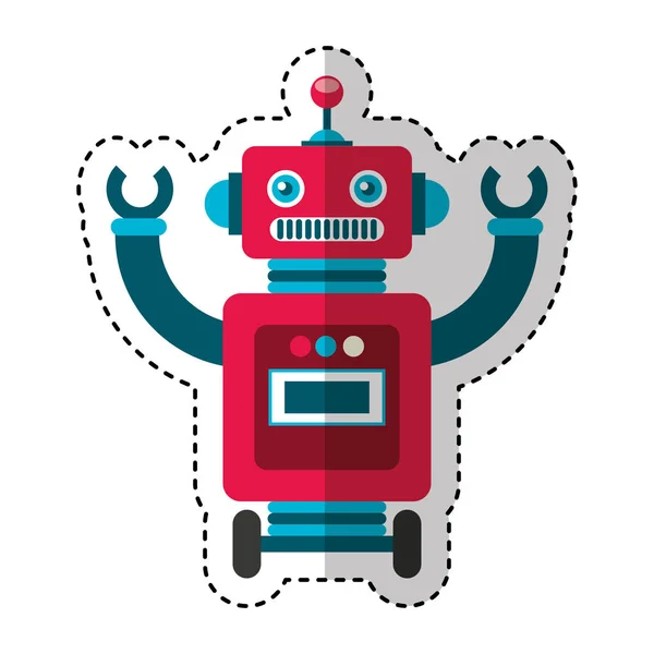 Персонаж электрического робота — стоковый вектор