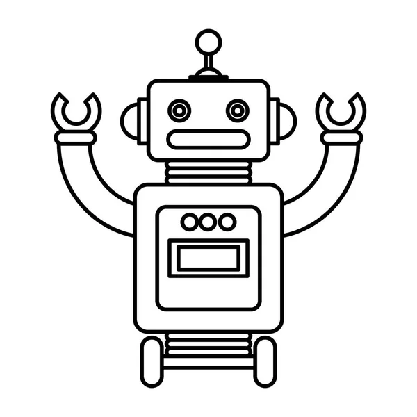 Elektromos robot avatar karakter — Stock Vector