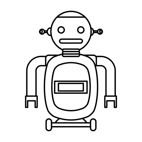電気ロボット アバター文字 — ストックベクタ
