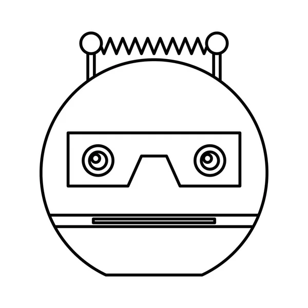 电动机器人头像字符 — 图库矢量图片