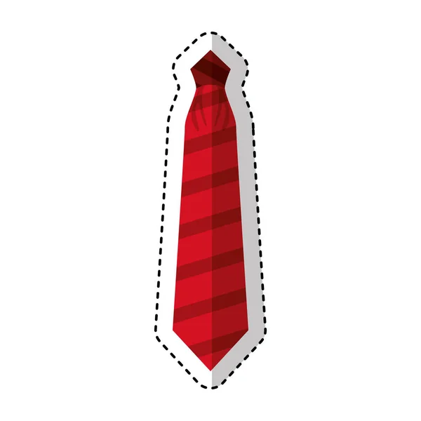 Az elegáns nyakkendő elszigetelt ikon — Stock Vector