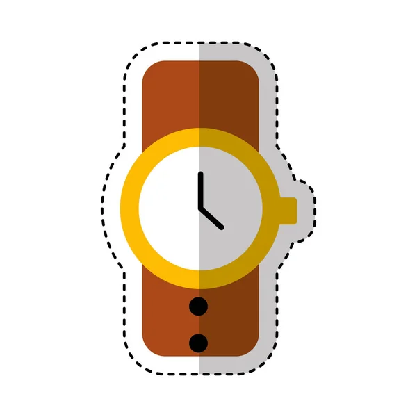 Masculine hand watch icon — Stock Vector