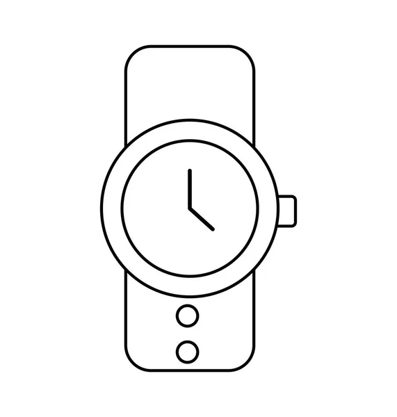 Reloj de mano masculino icono — Vector de stock