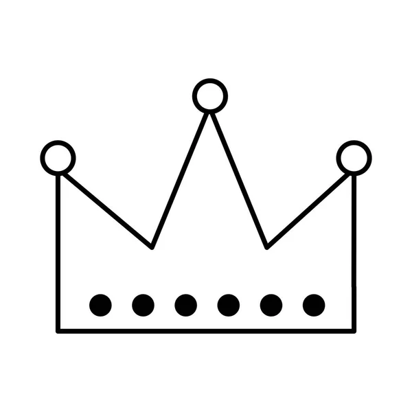 Geïsoleerde pictogram van de kroon van de koning — Stockvector