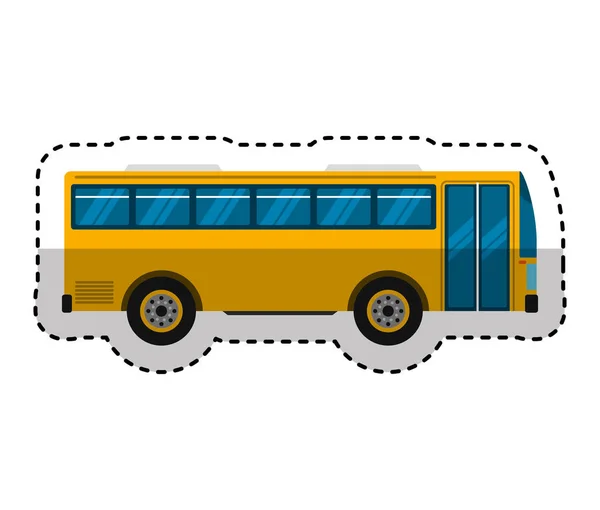 Buss transport offentlig ikon — Stock vektor