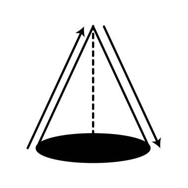 üçgen şekil geometrik simgesini