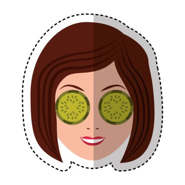 Yüz spa içinde kadın