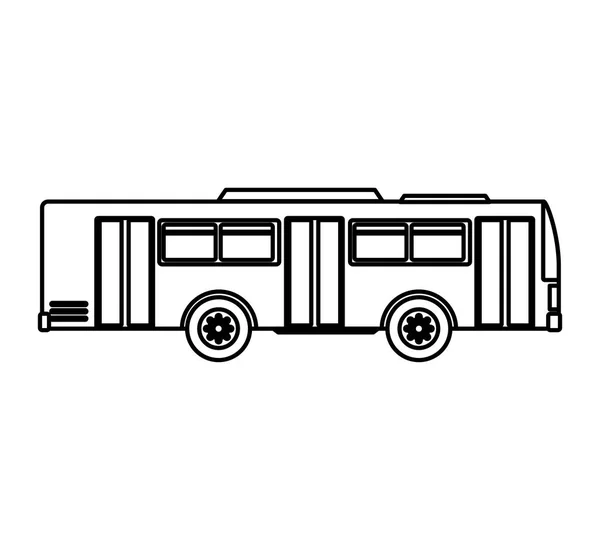 Bus transport public icon — Stock Vector