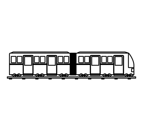 Tram vervoer geïsoleerde pictogram — Stockvector